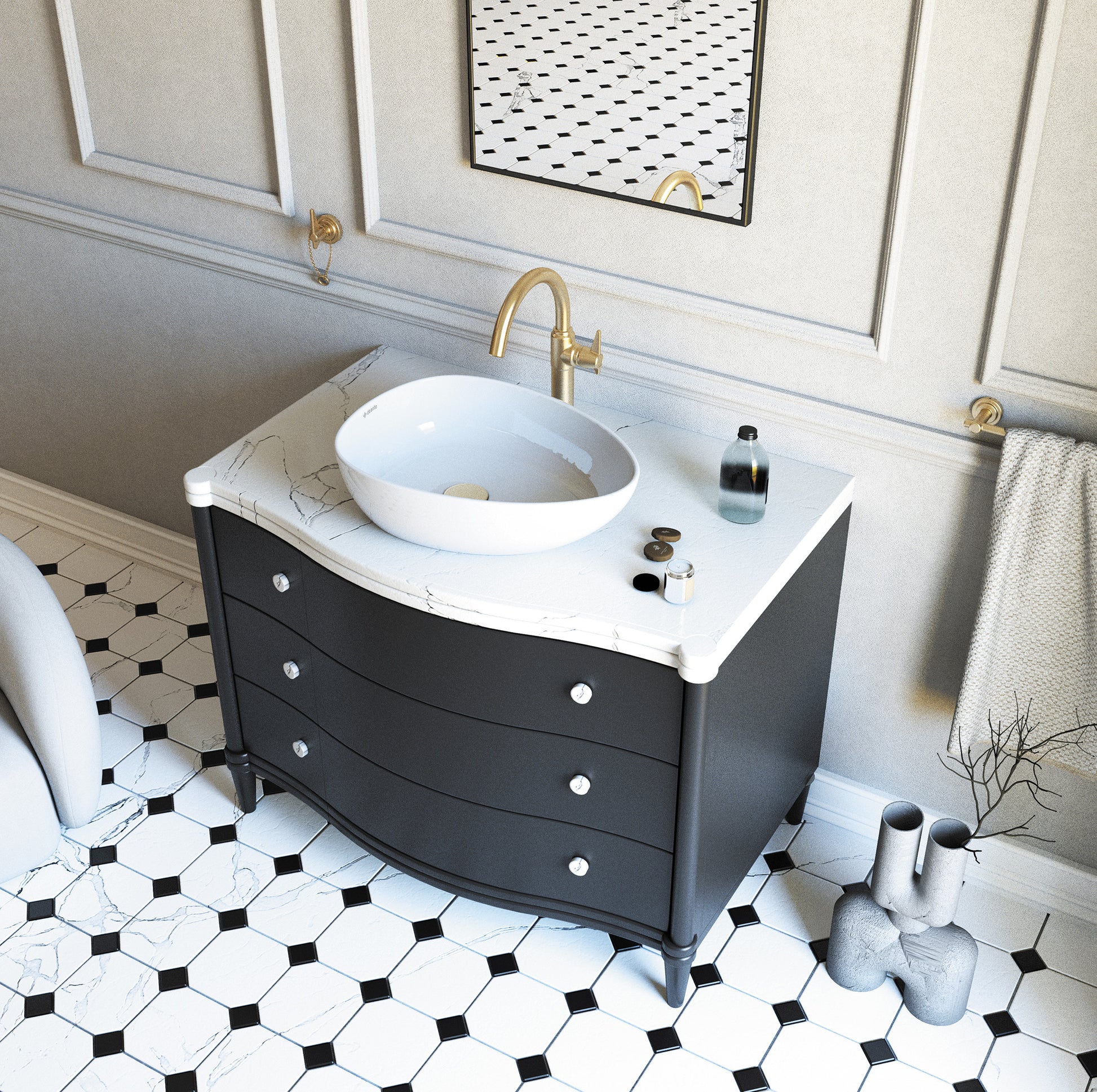 Washbasin tap, tall