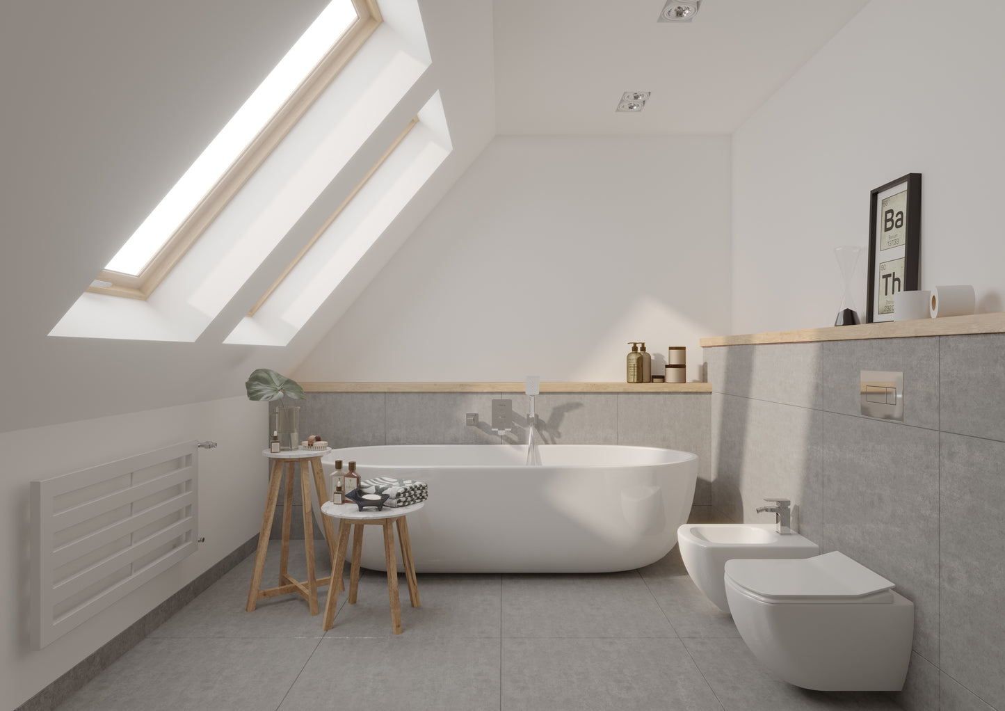 Bidet, wall-mounted