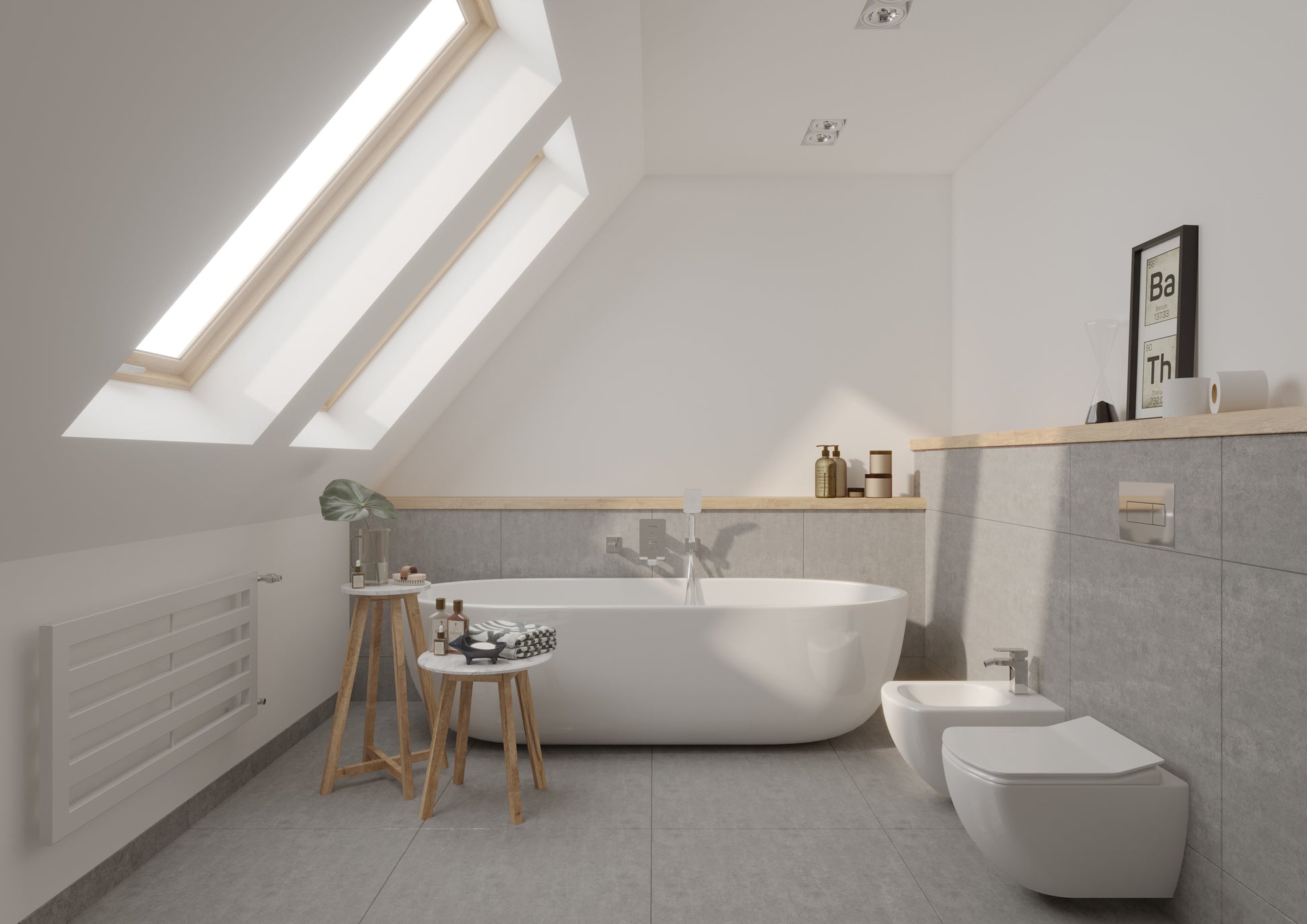 Bidet, wall-mounted