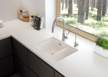 Granite sink, 1.5-bowl