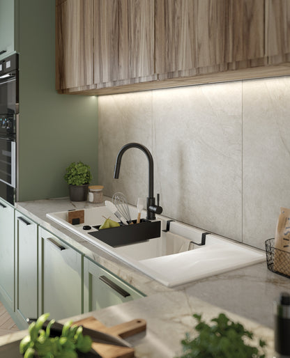 Magnetic granite sink, 1-bowl with drainer