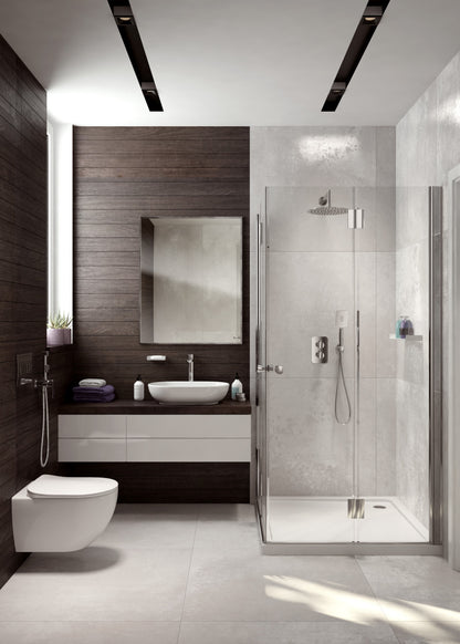 Toilet bowl, wall-mounted, rimless