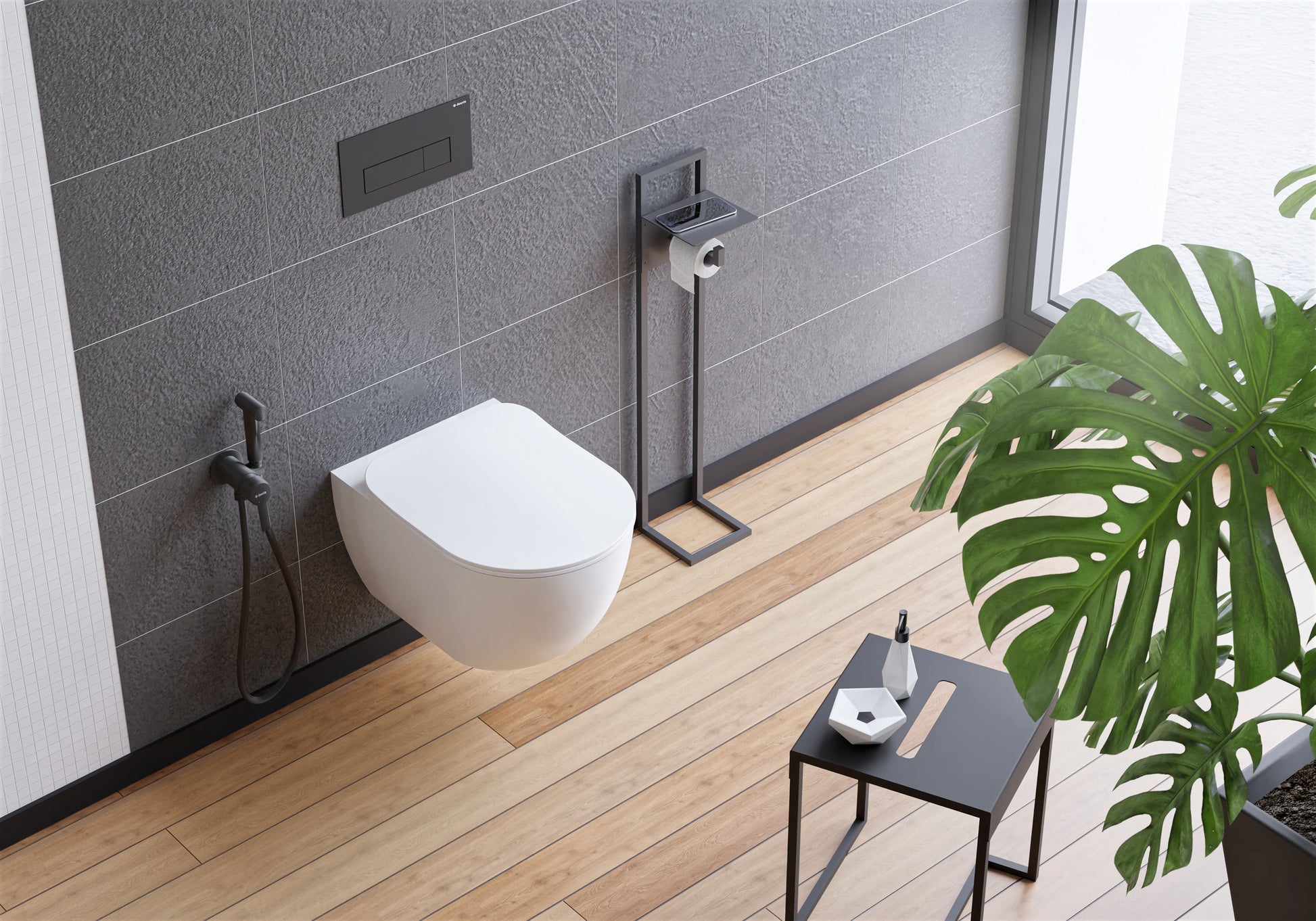 Toilet bowl, with seat, rimless