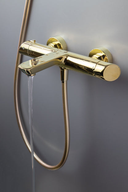 Bath mixer, wall-mounted