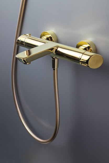 Bath mixer, wall-mounted