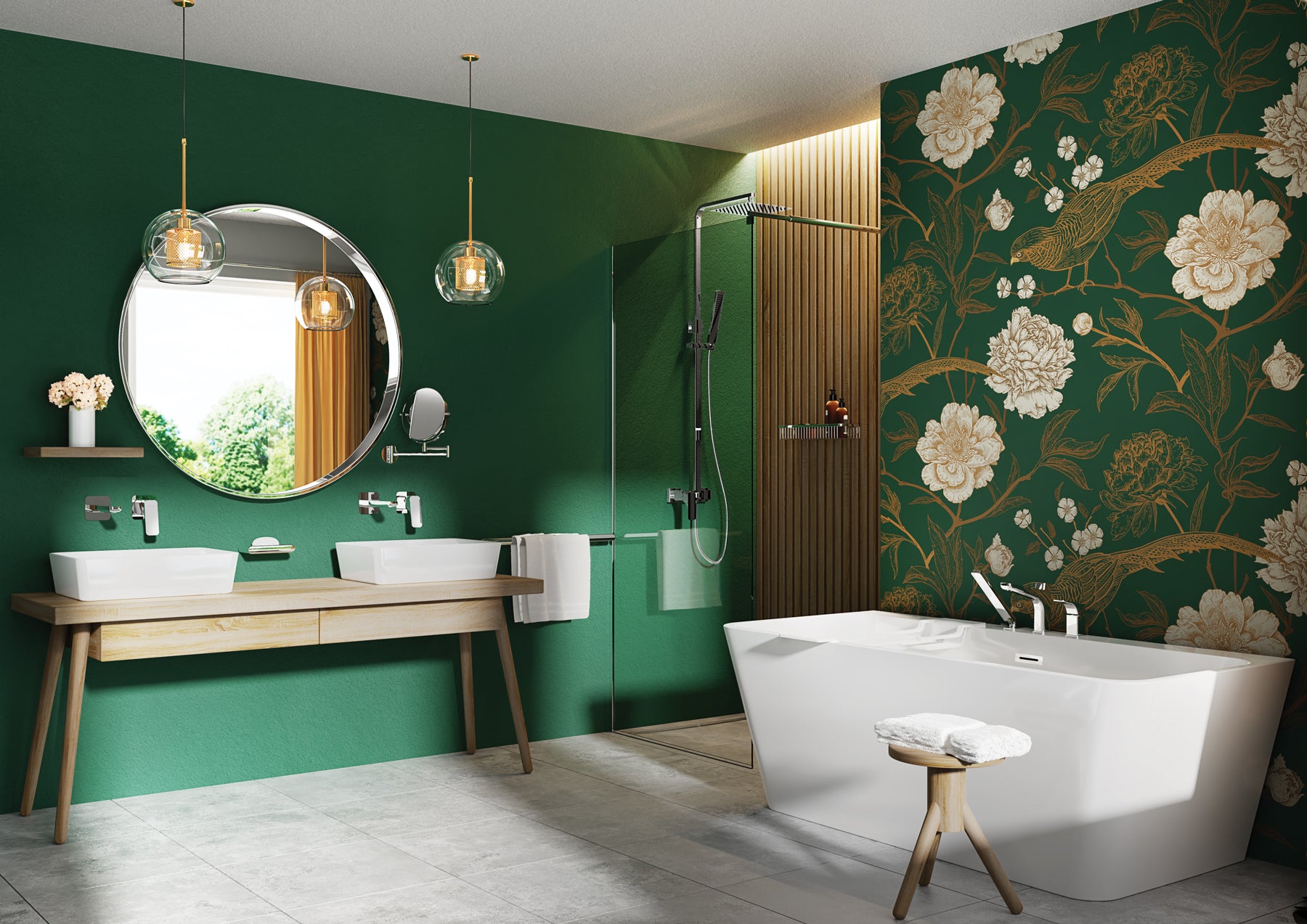 Ceramic washbasin, countertop - 60x40 cm
