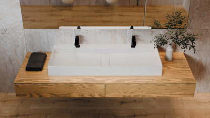 Granite washbasin, countertop - with cover plate