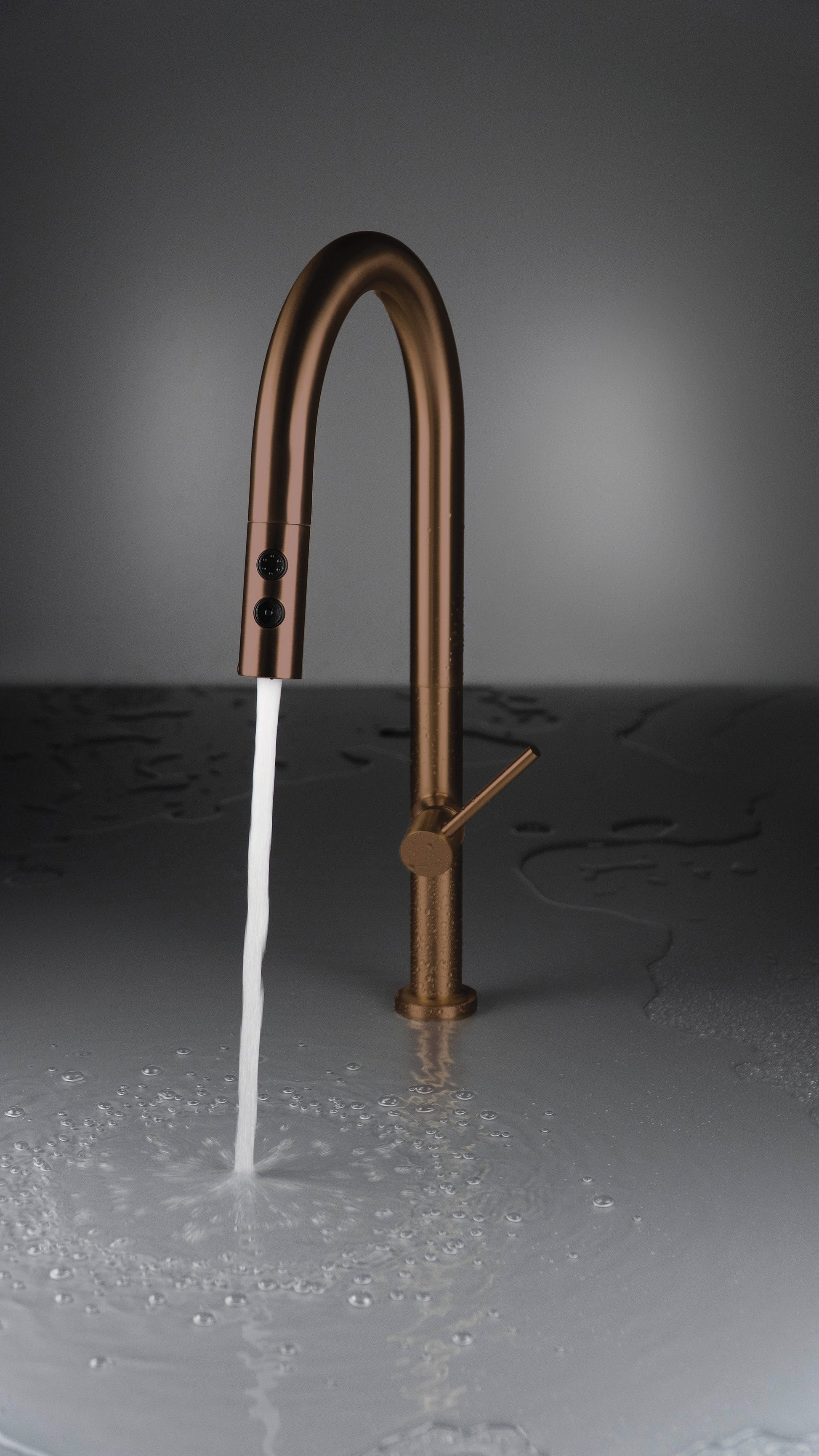 Kitchen tap, with pull-out spout - 2 stream types