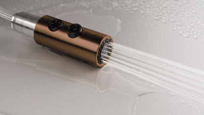 Kitchen tap, with pull-out spout - 2 stream types