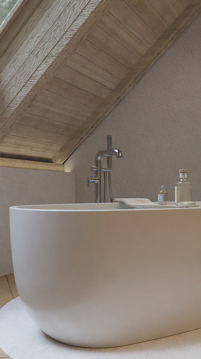 Acrylic bathtub, freestanding, oval - 160 cm