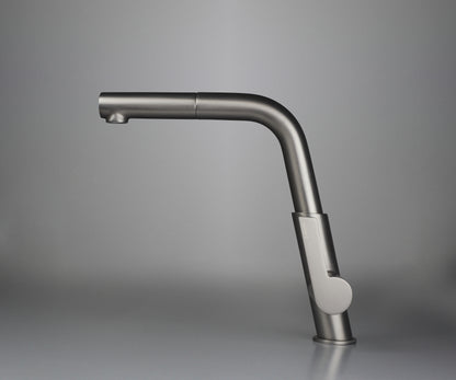Kitchen tap, with pull-out spout