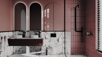 Toilet set, concealed, 6 in 1