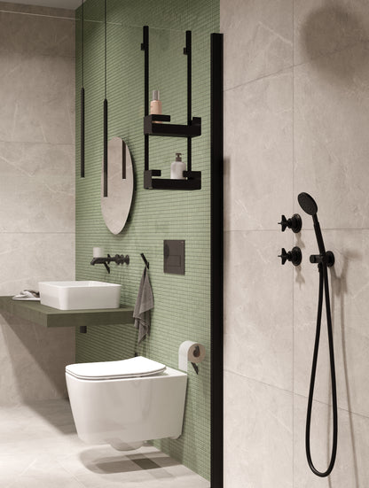 Toilet set, concealed, 6 in 1