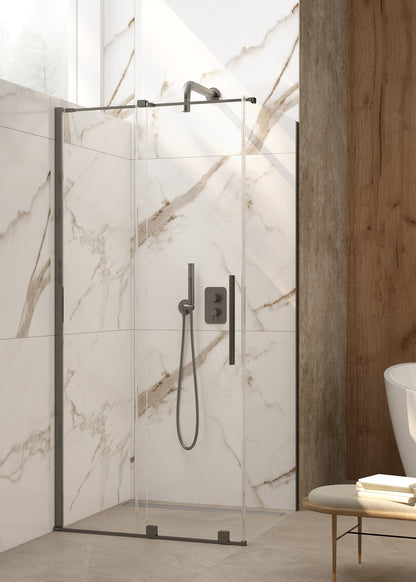 Concealed shower set, with mixer BOX - with a small shower head