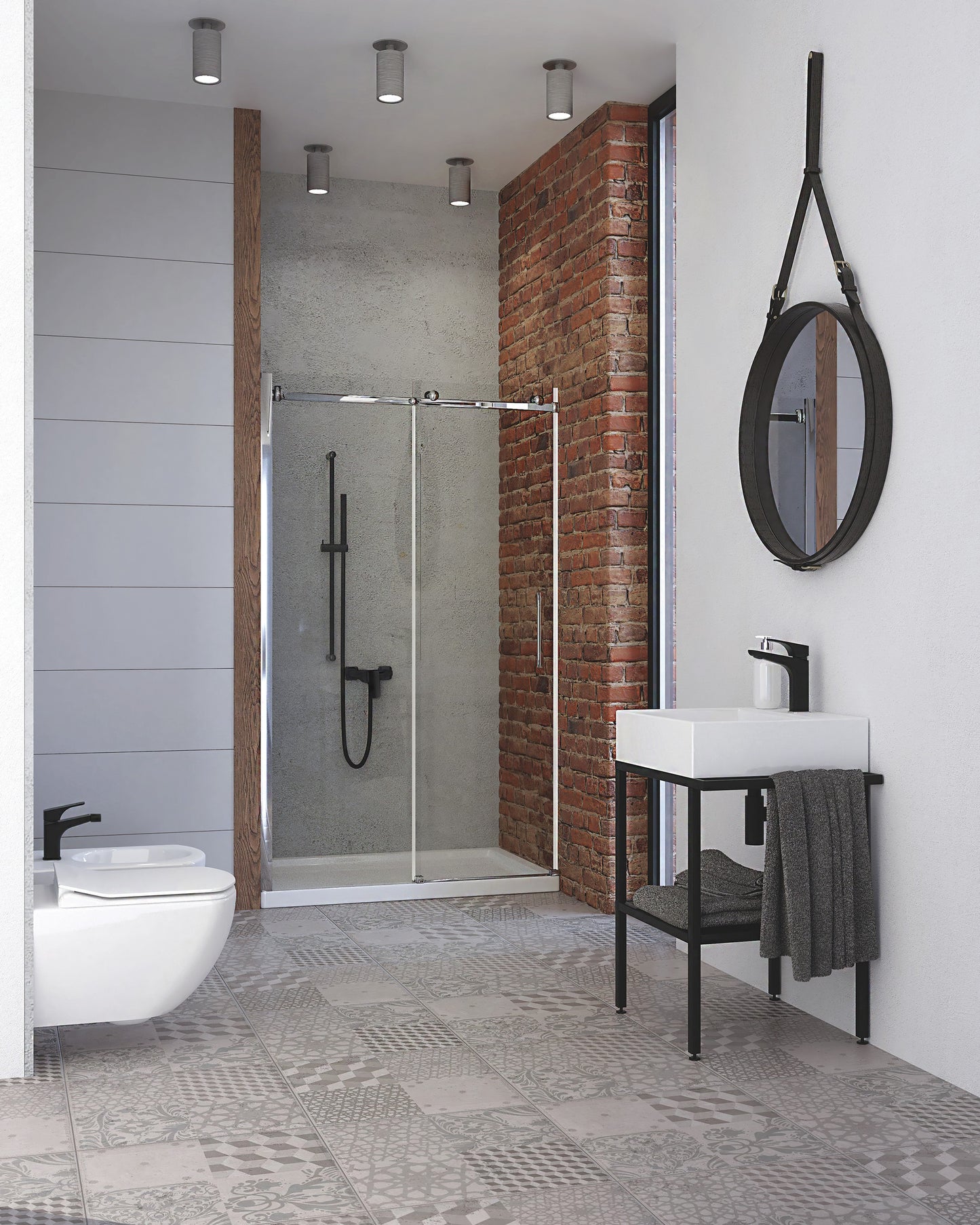 Bidet, wall-mounted