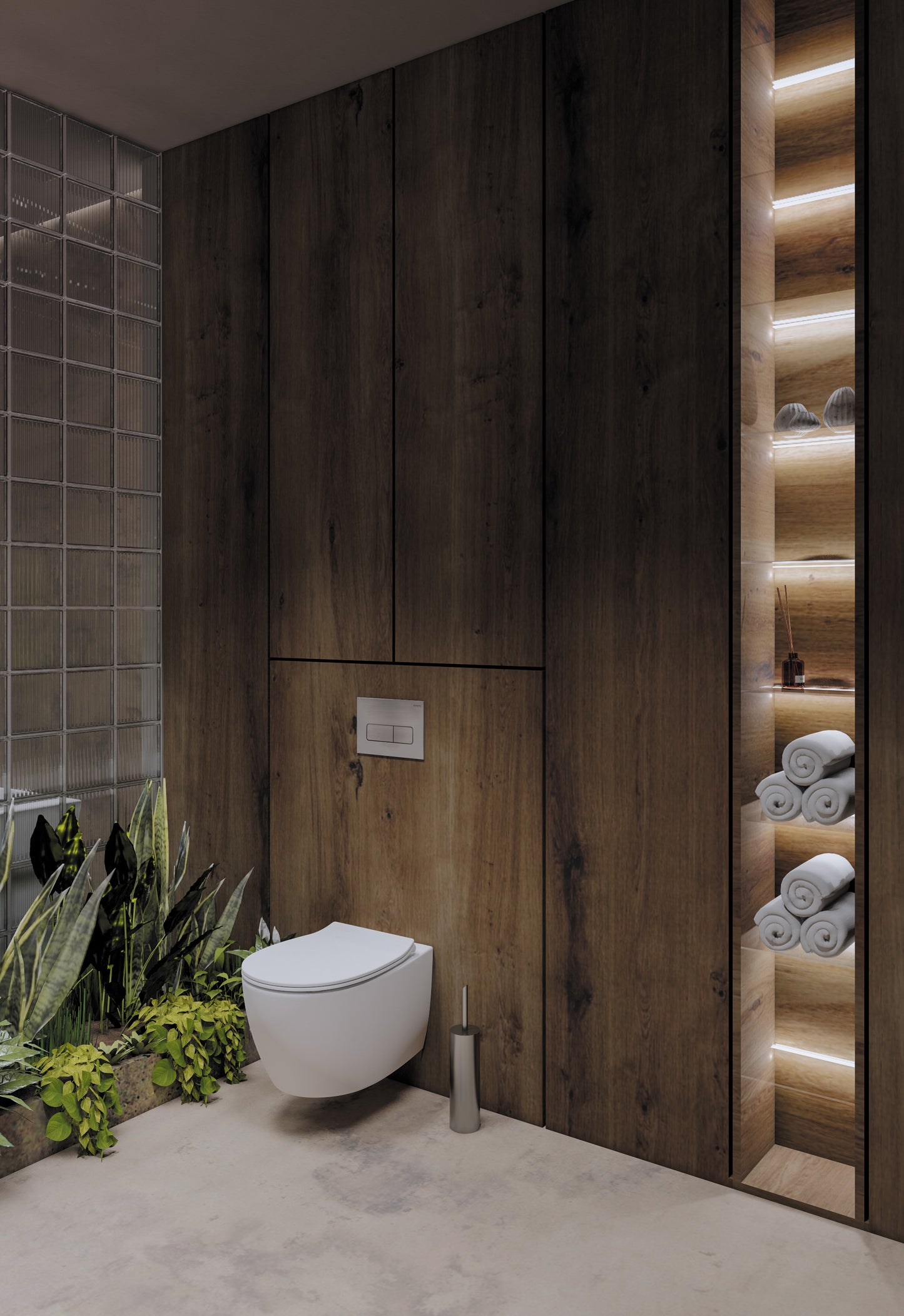 Toilet bowl, with seat, rimless