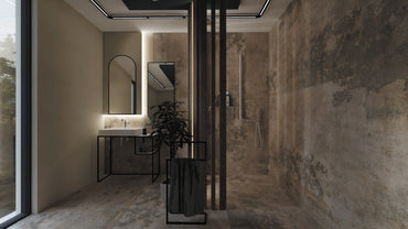 Shower column, with shower mixer