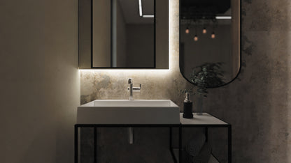 Stone shelf, for bathroom console or tower - modular system