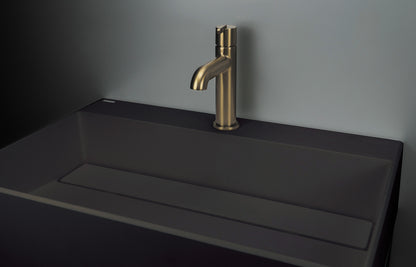 Granite washbasin, countertop, with tap shelf - with cover plate
