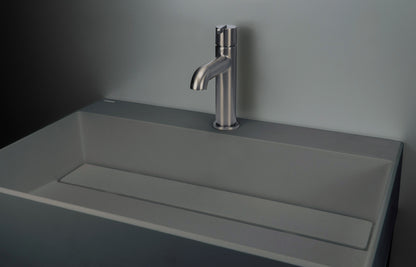 Granite washbasin, countertop, with tap shelf - with cover plate