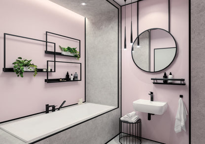 Wall-mounted grab bar, with shelf - 2in1