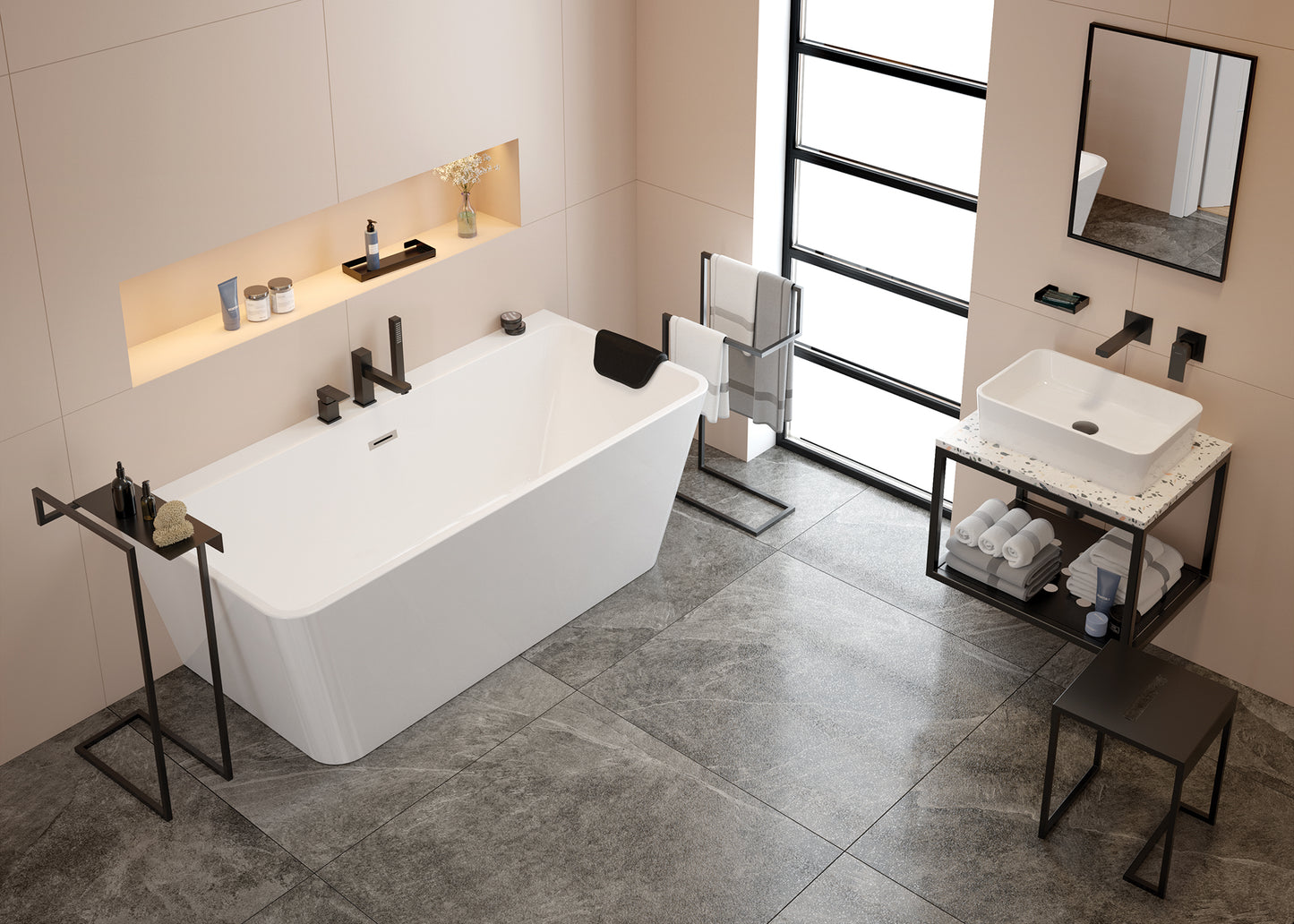 Headrest, for bathtub