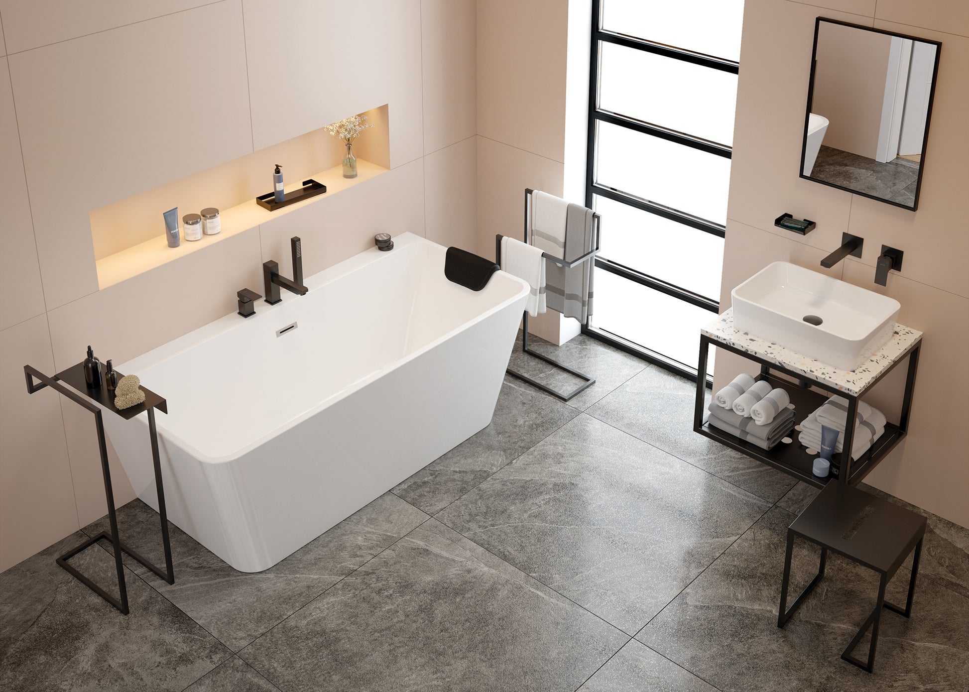 Headrest, for bathtub