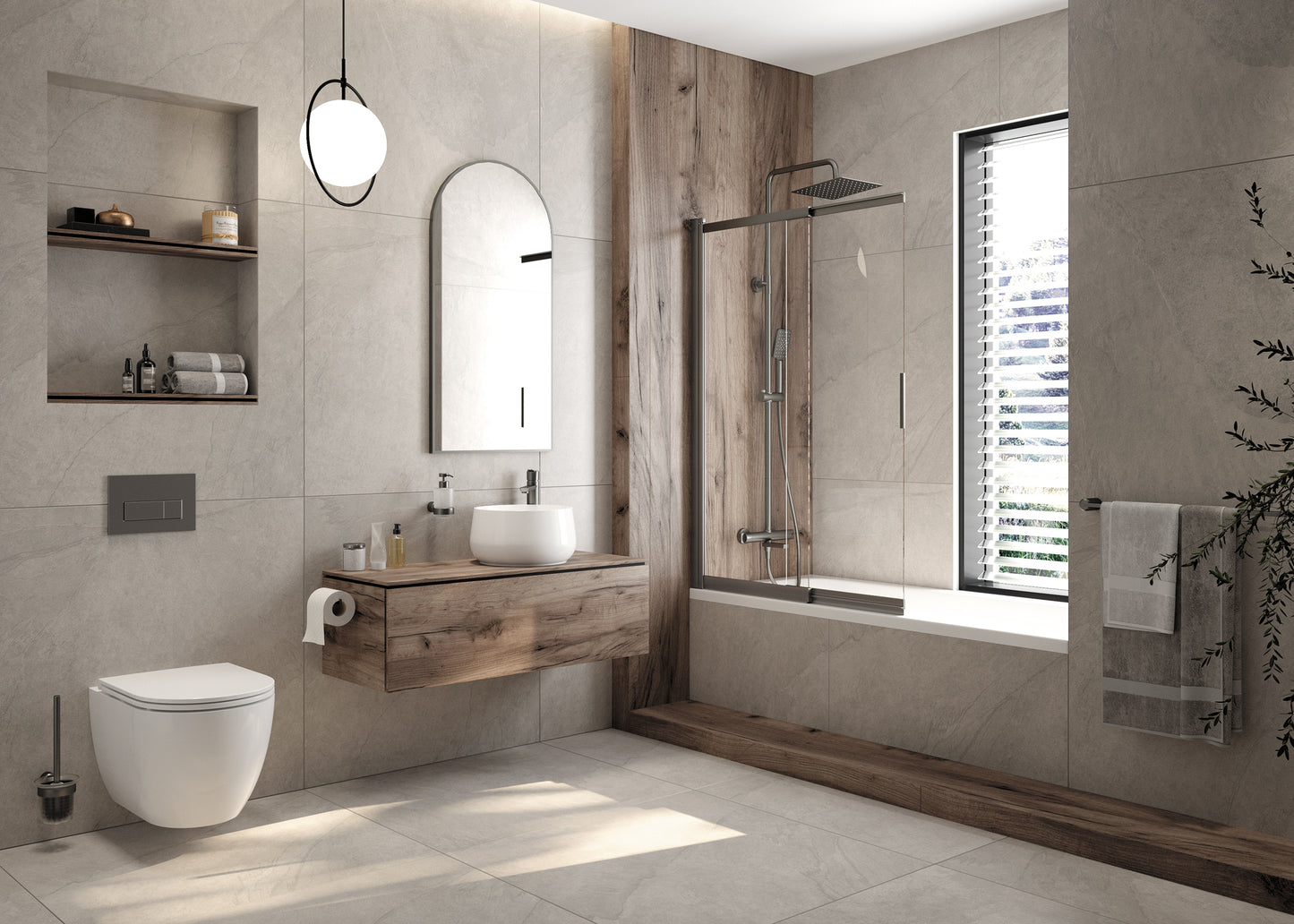 Acrylic bathtub, alcove installation - 150 cm