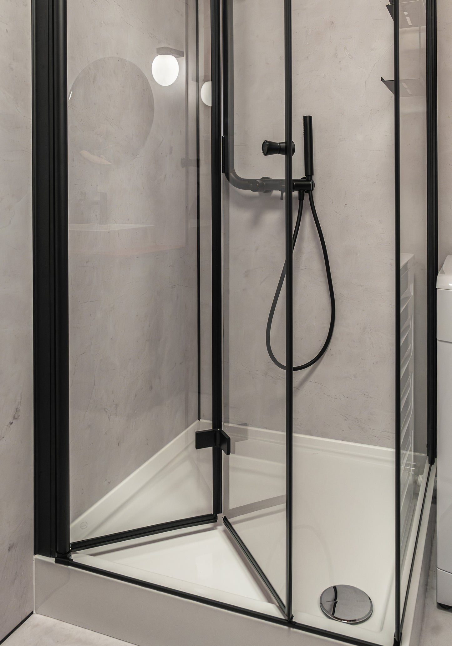 Shower doors, Kerria Plus system, 90 cm - foldable