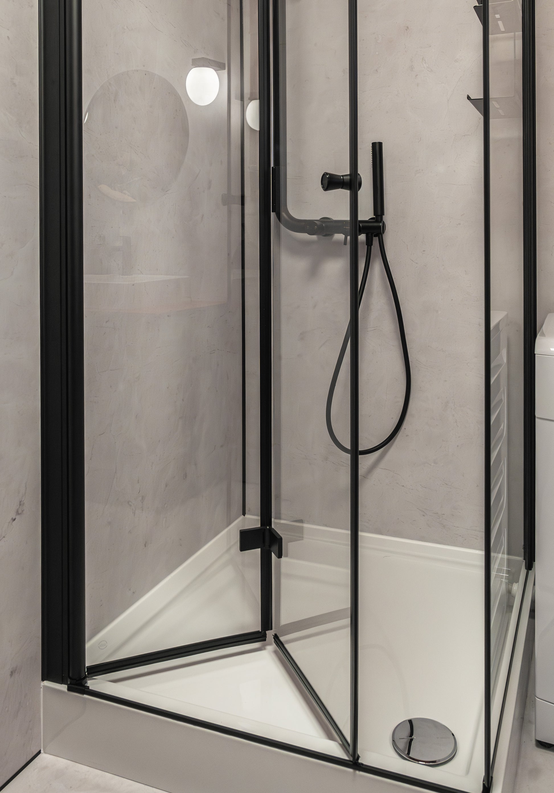 Shower doors, Kerria Plus system, 90 cm - foldable