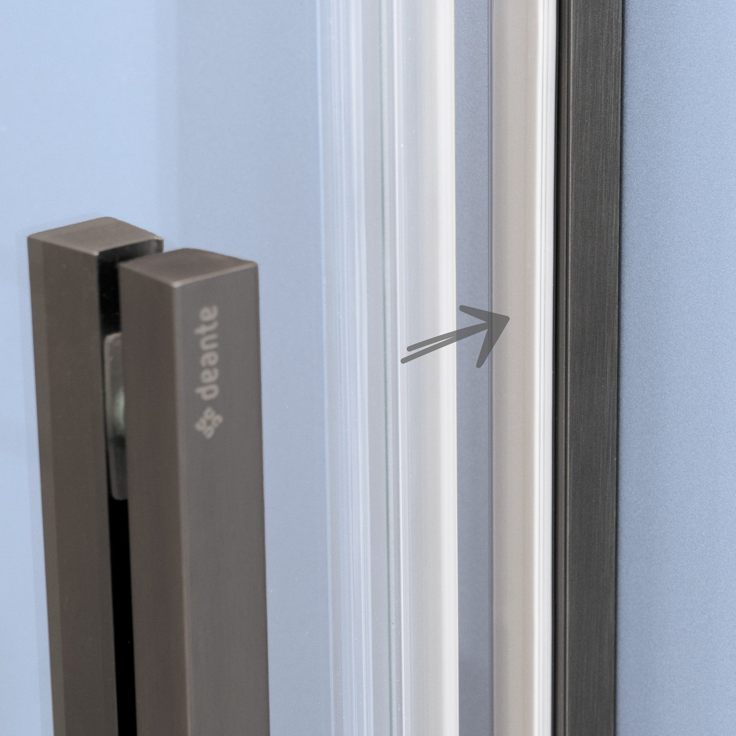 Profile for recessed door, Prizma system