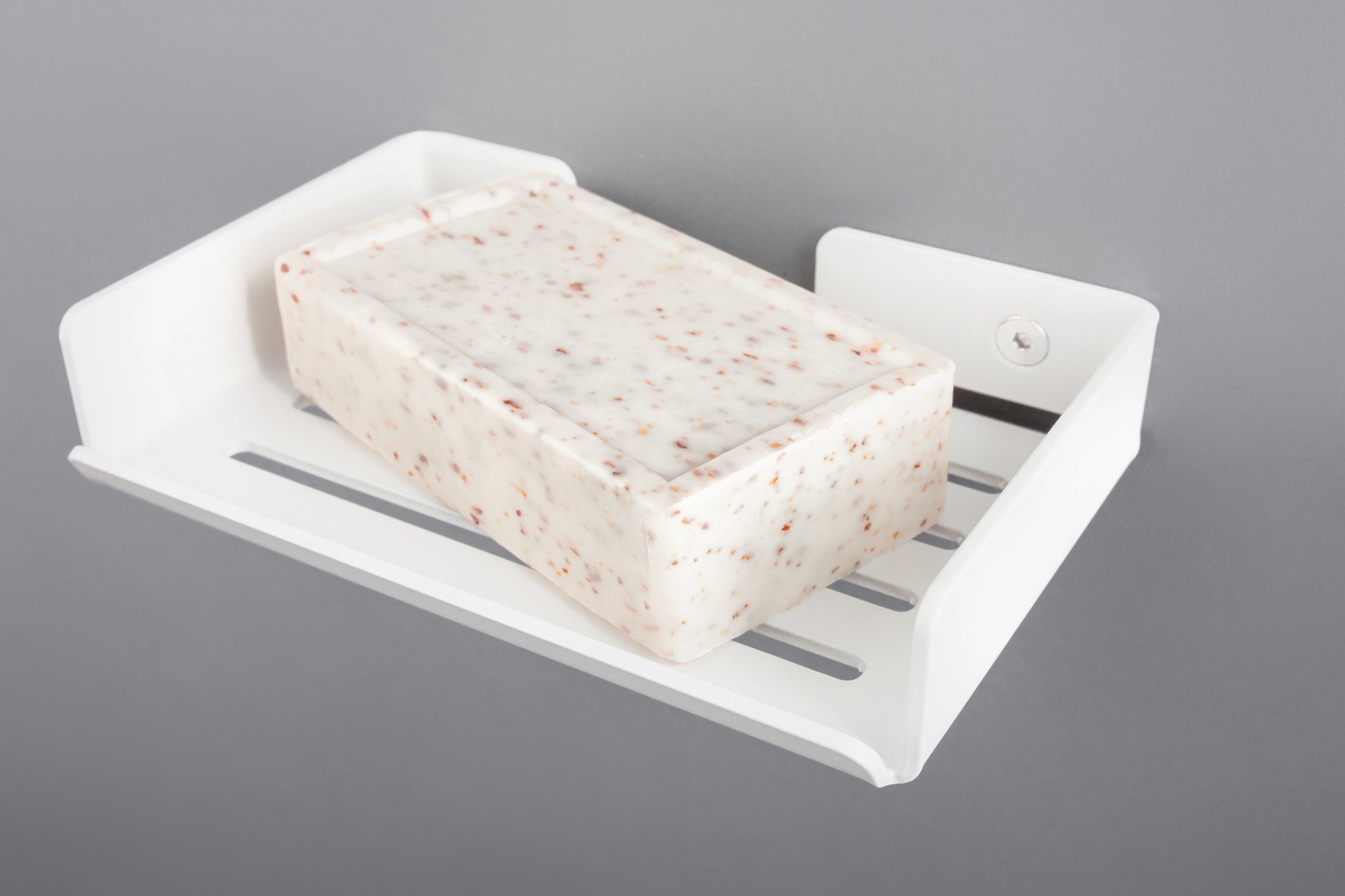 Soap dish, wall-mounted