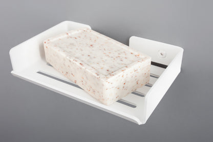 Soap dish, wall-mounted