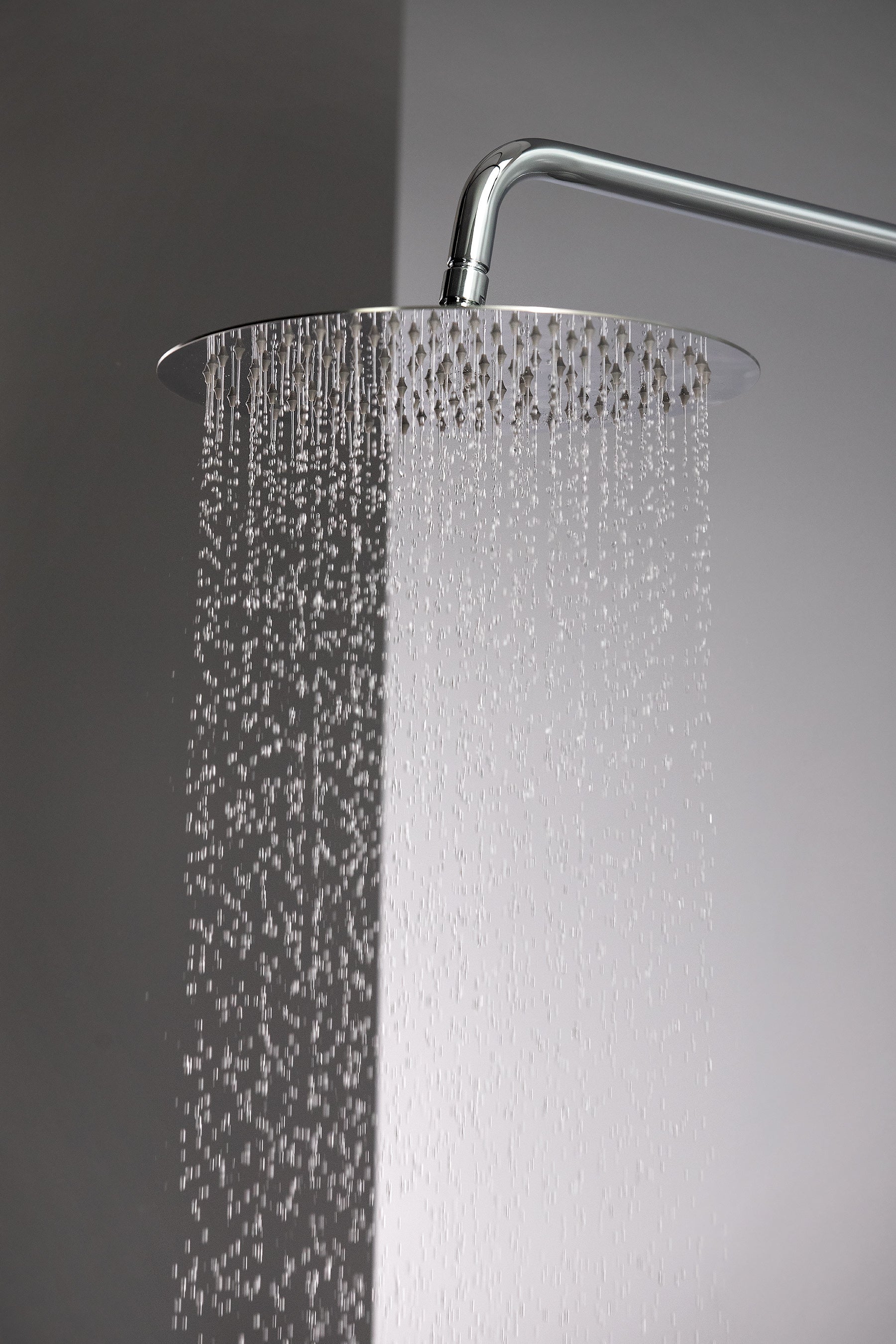Shower head, steel - 300 mm