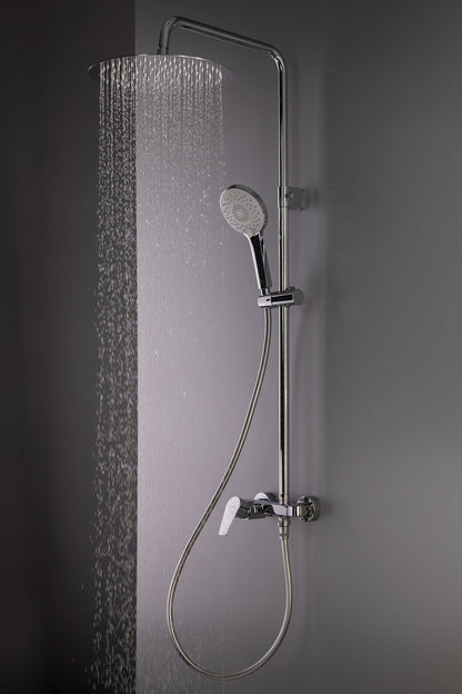 Shower column, with shower mixer