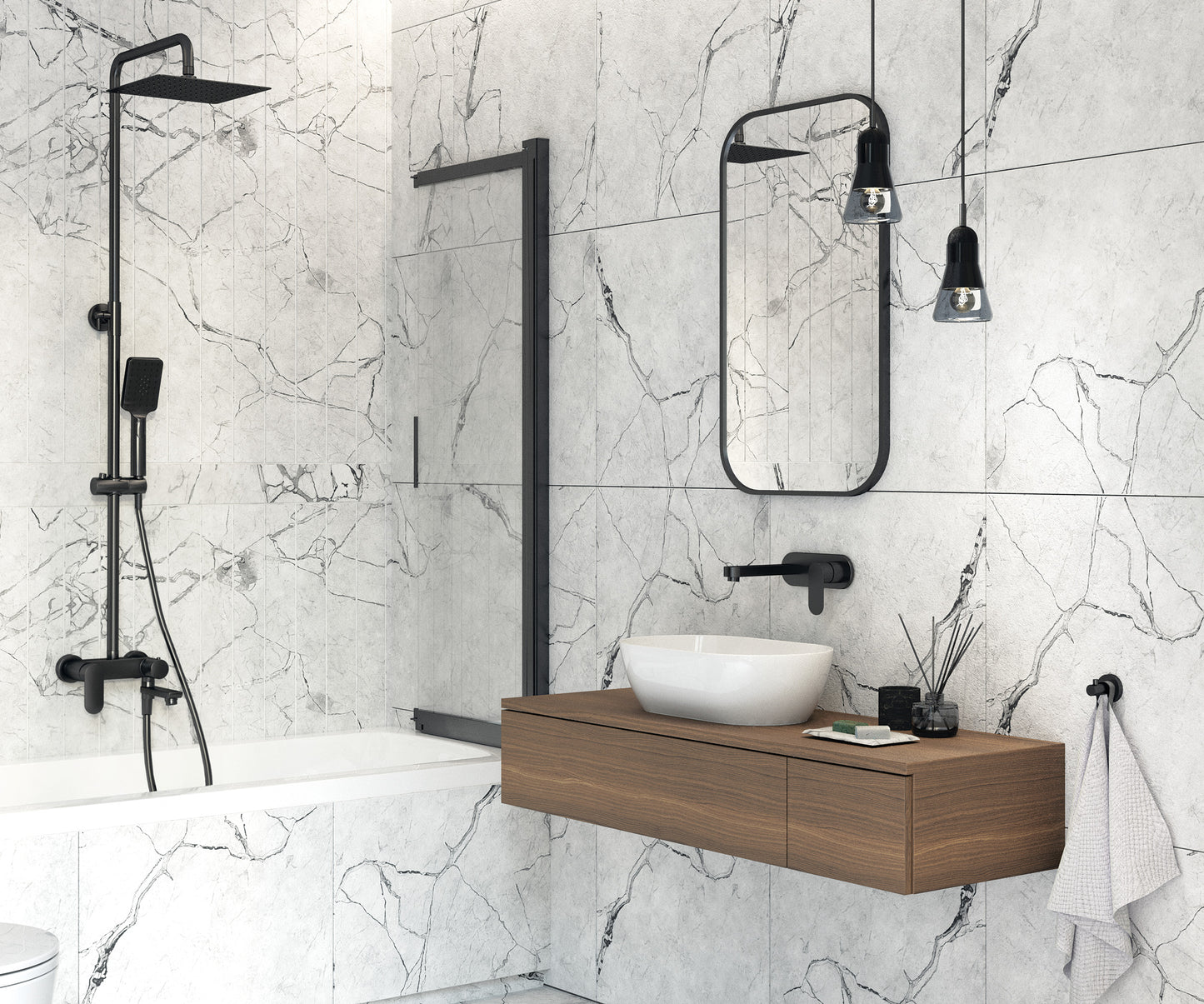 Bath screen, 100x140 cm