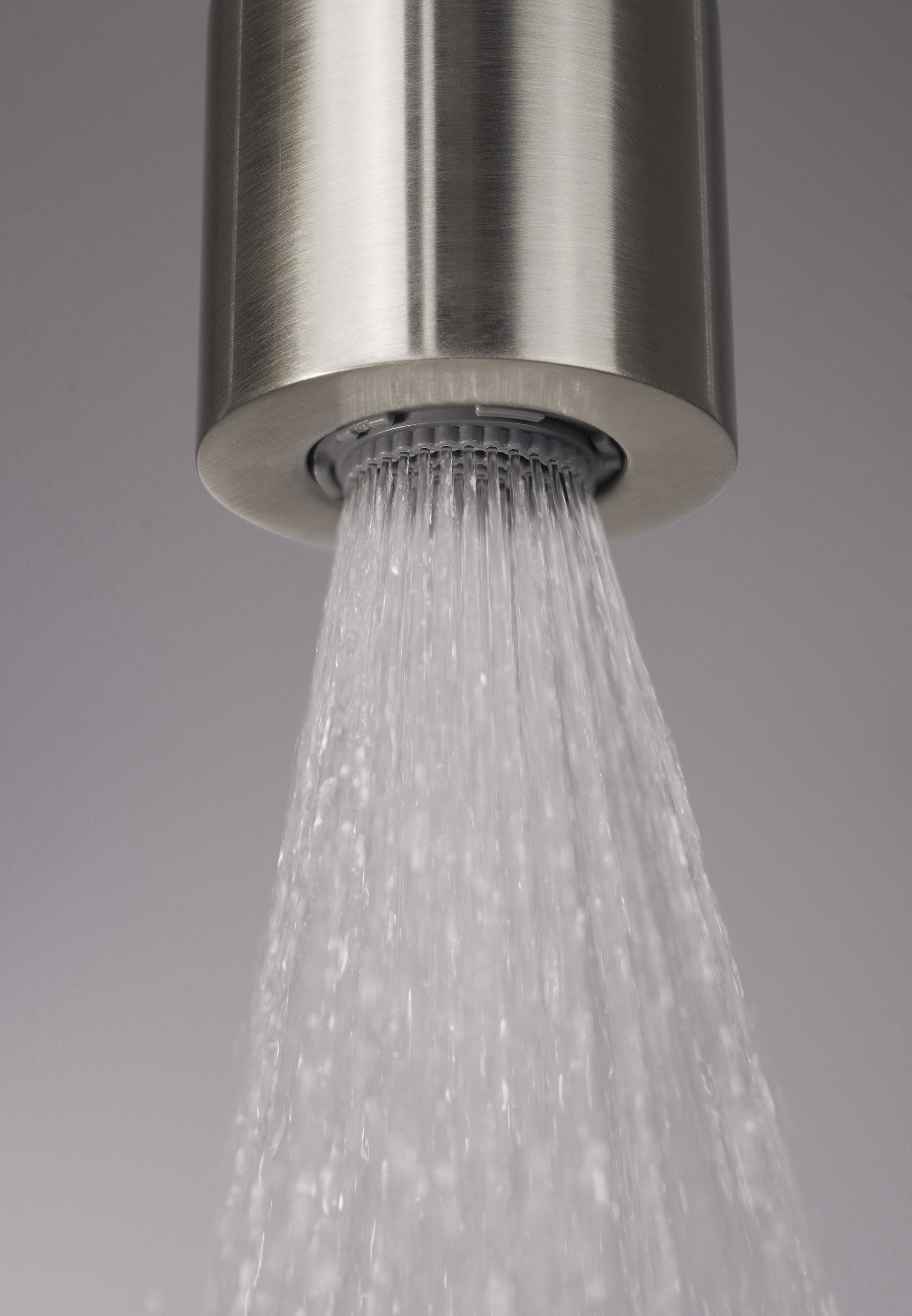 Concealed shower set, with a fixed shower head
