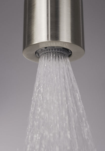 Concealed shower set, with a fixed shower head