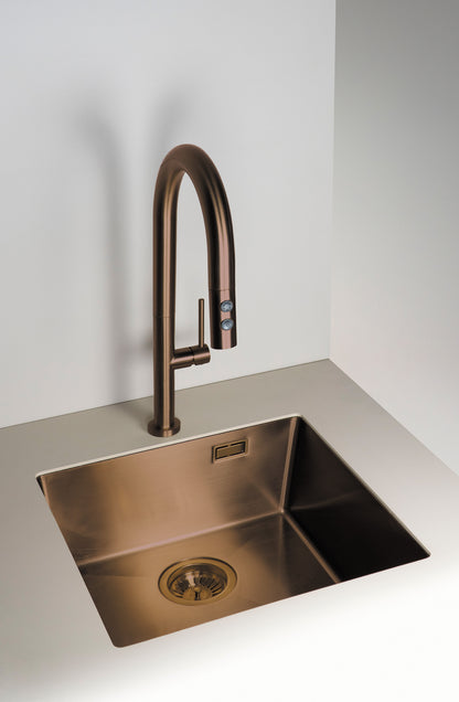 Kitchen tap, with pull-out spout - 2 stream types