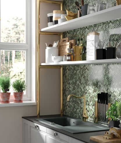 Ceramic sink, 1-bowl with drainer