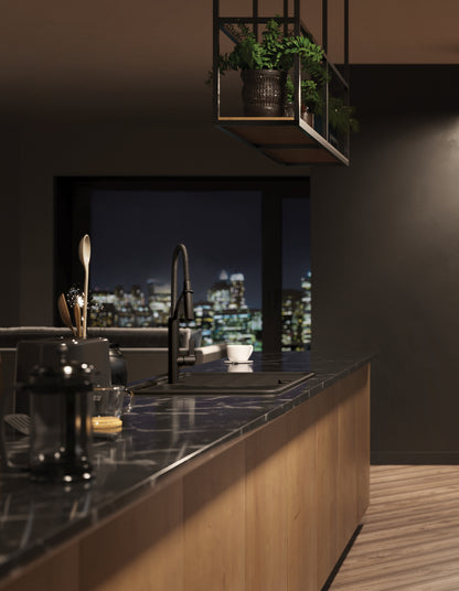 Granite sink, 1-bowl with drainer