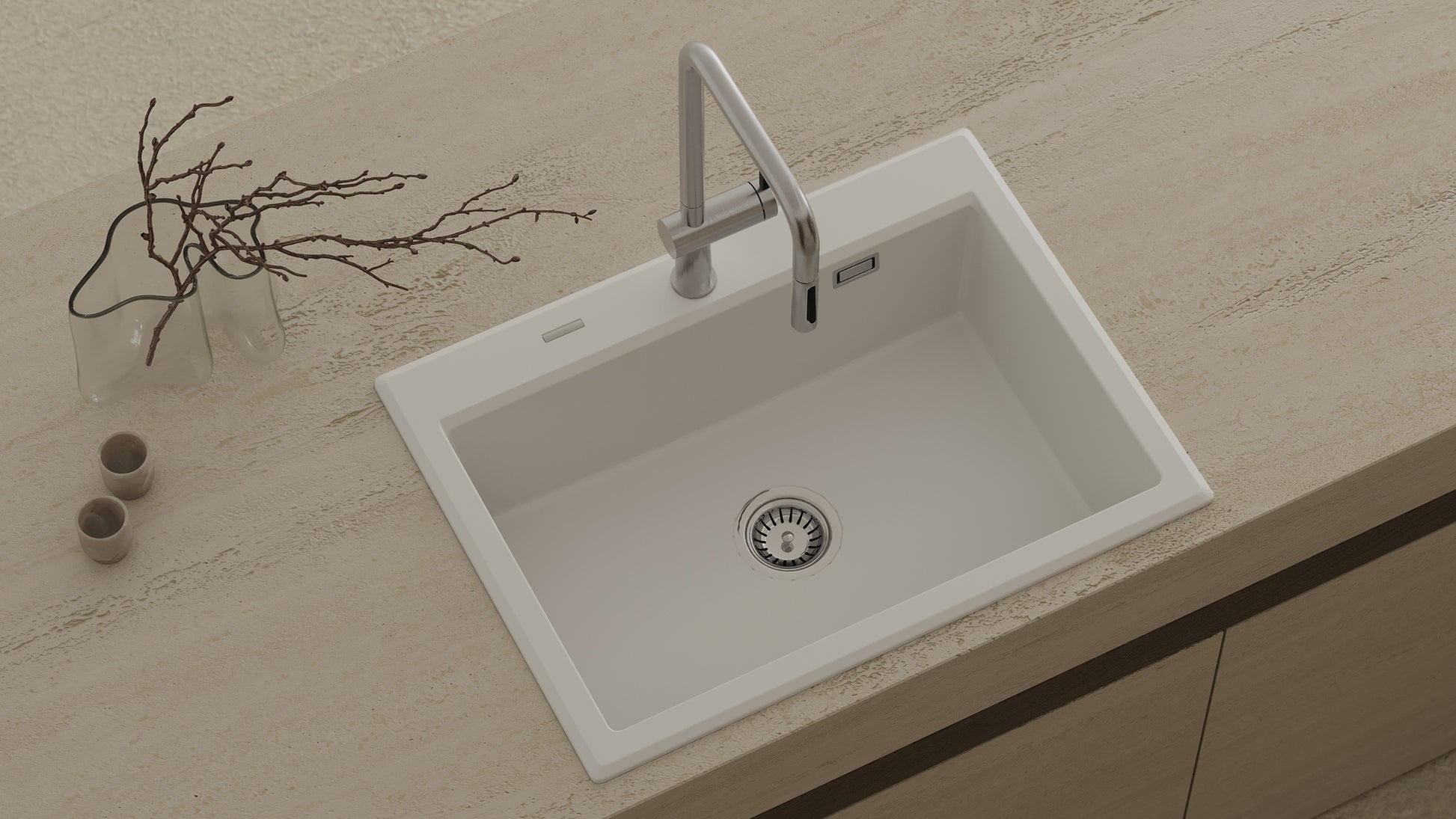 Granite sink, 1-bowl