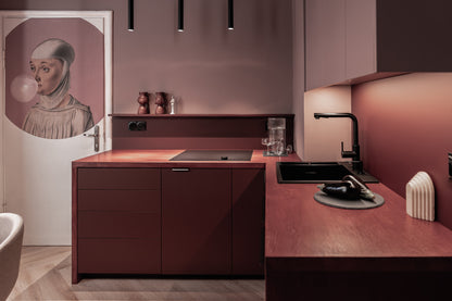 Kitchen tap, with pull-out spout