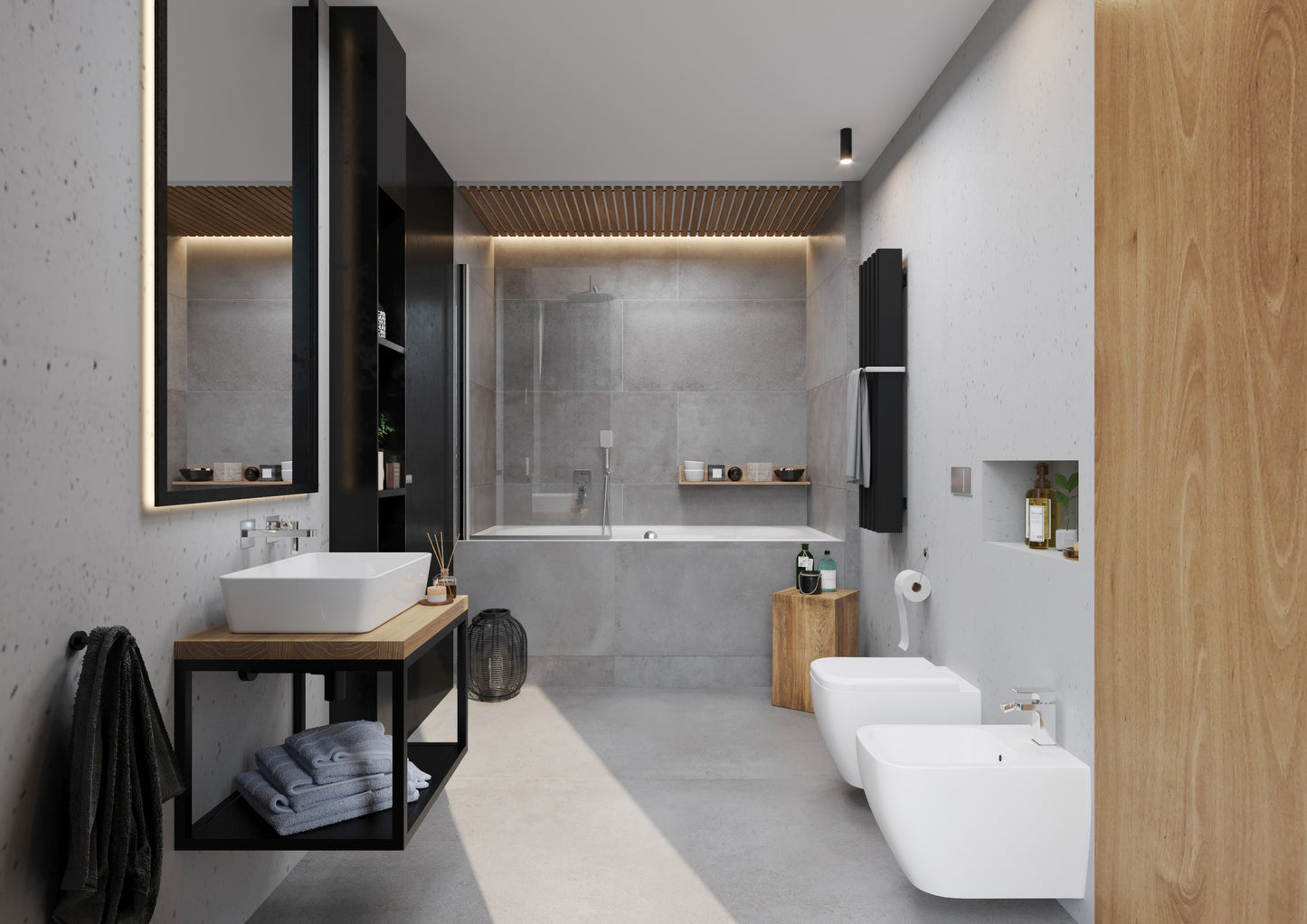Bath screen, 80x140 cm