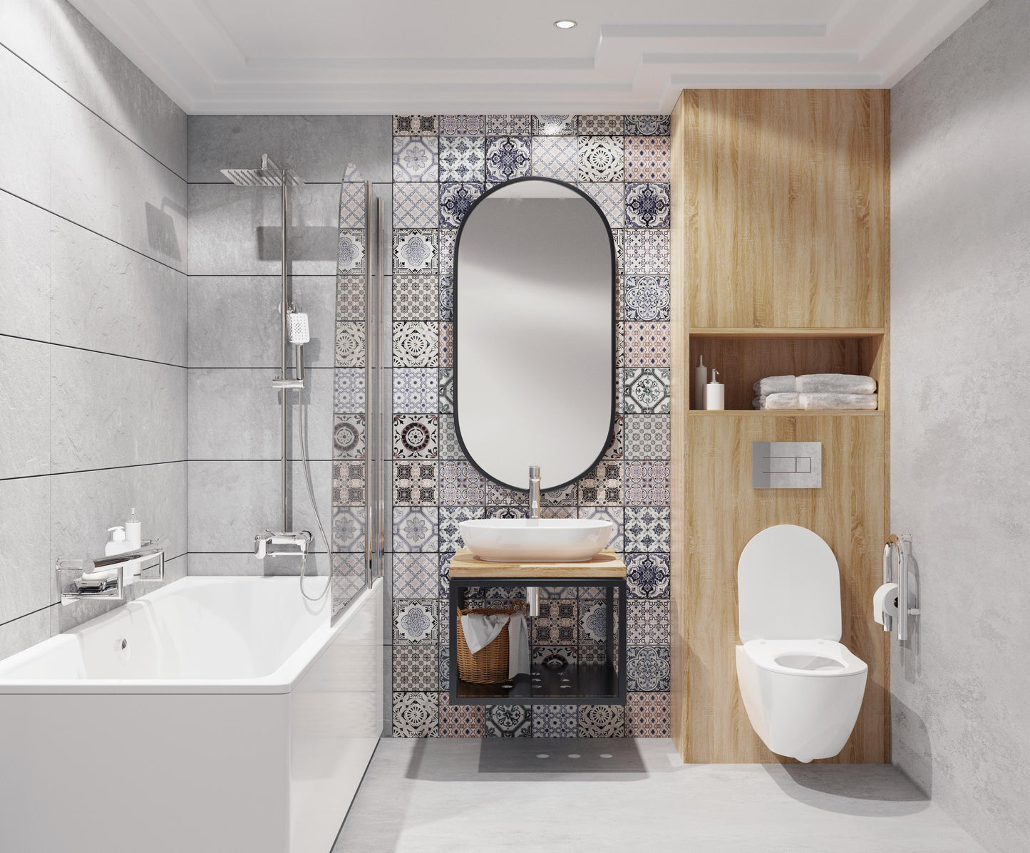 Toilet bowl, with seat, rimless