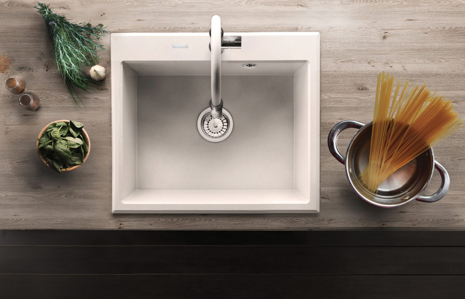 Granite sink, 1-bowl