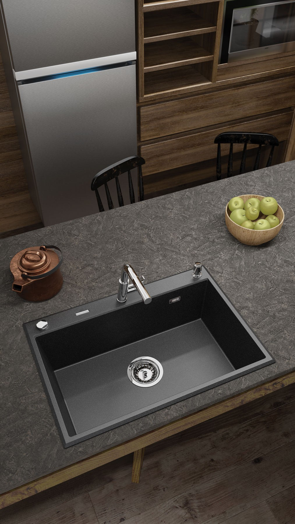 Granite sink, 1-bowl