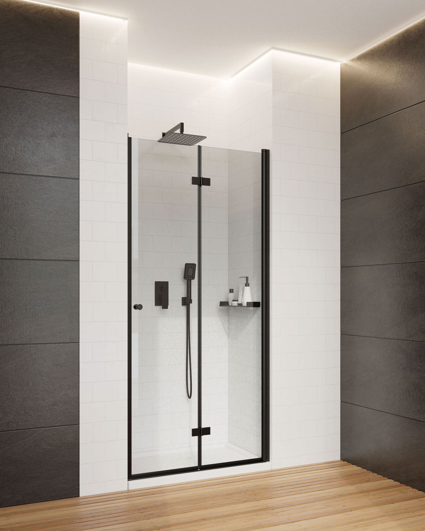 Concealed shower set