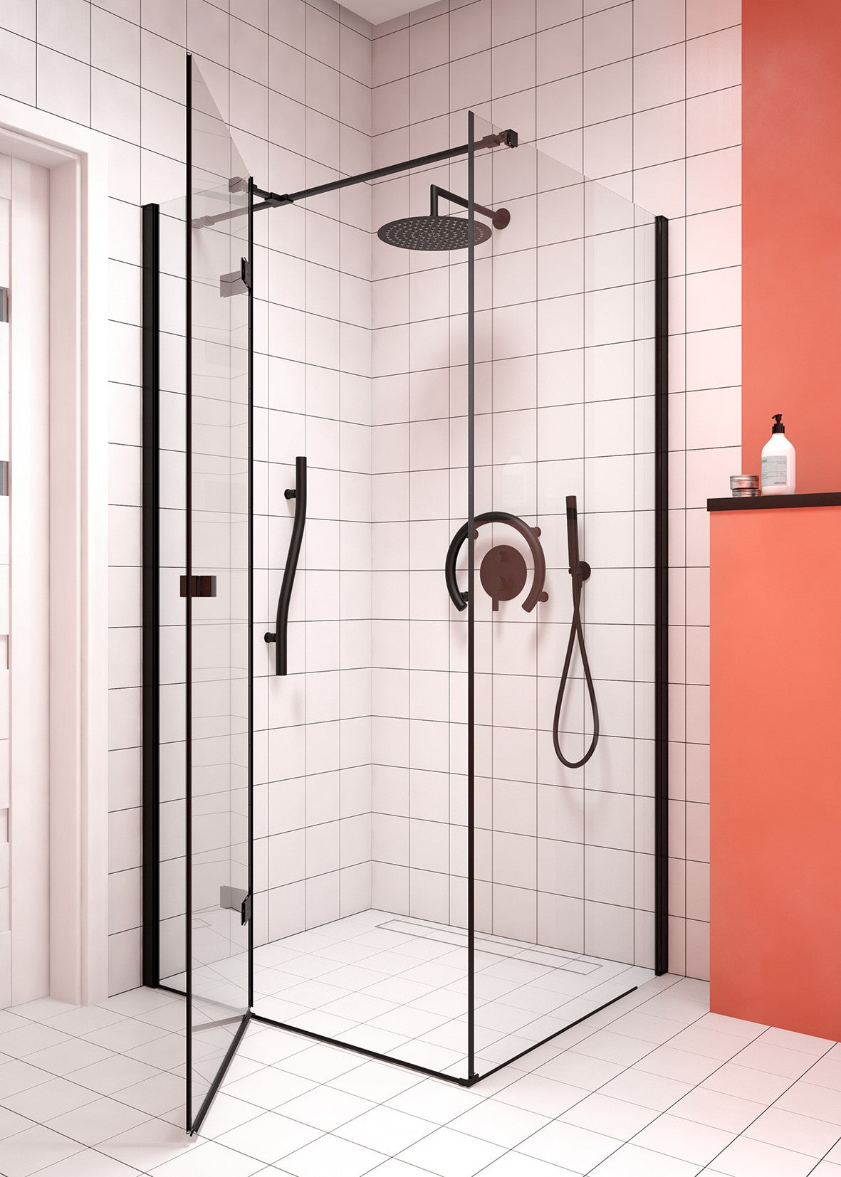 Wall-mounted grab bar