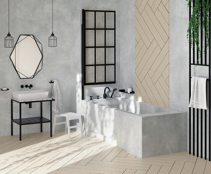 Ceramic washbasin, countertop - 60x40 cm